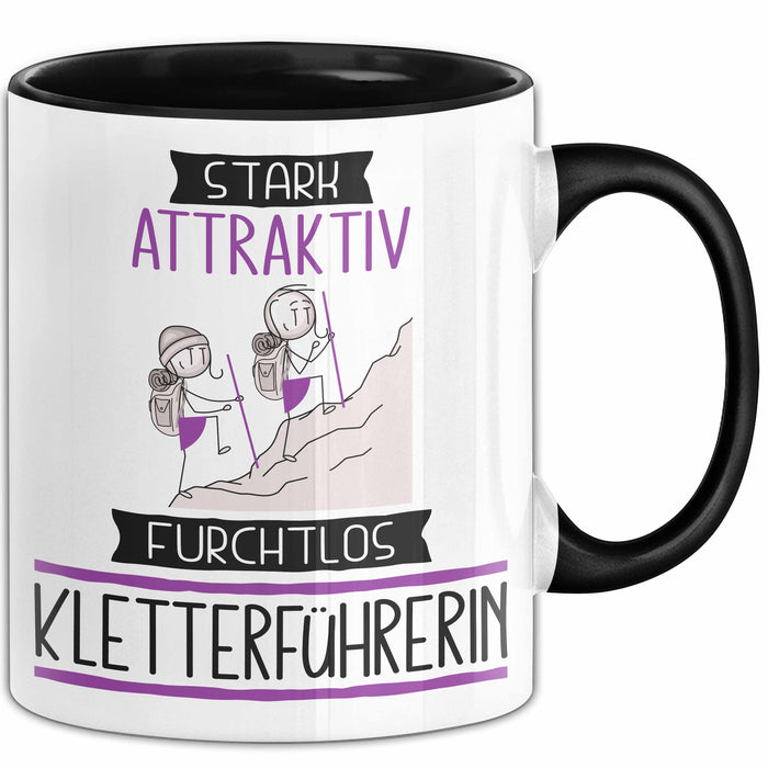 Kletterführerin Tasse Geschenk Becher Stark Attraktiv Furchtlos Kletterführerin Lustige Geschenkidee Trendation