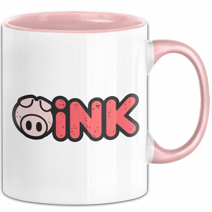 Schweinezüchter Schweine Tier Tasse Becher Geschenk Lustige Geschenkidee Spruch Grunz Rosa Trendation