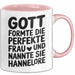 Hannelore Tasse Geschenk Gott Formte Die Perfekte Frau Hannelore Geschenkidee Rosa Trendation