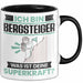 Bergsteiger Tasse Geschenk für Bergsteiger Geburtstag Lustiger Spruch Kaffee-Becher Was Ist Deine Superkraft Schwarz Trendation
