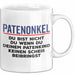 Patenonkel Tasse Geschenk Du Bist Nicht Du Geschenkidee Patenkind Taufe Weiß Trendation