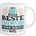 Witzige Tasse Geschenk So Sieht Der Beste Ehemann Der Welt Aus Weiß Trendation