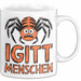 Spinne Vogelspinne Tier Tasse Geschenk Lustige Geschenkidee Spruch Igitt Menschen Weiß Trendation