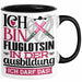 Fluglotsin Ausbildung Start Geschenk Tasse Ich Bin Fluglotsin In Der Ausbildung Ich Darf Das Kaffee-Becher Geschenkidee Schwarz Trendation