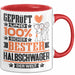 Halbschwager Geschenk Lustiger Spruch für Halbschwager Geschenkidee Bester Halbschwager Der Welt Rot Trendation