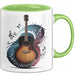 Gitarrist Tasse Geschenkidee für Gitarrenmusiker Grün Trendation
