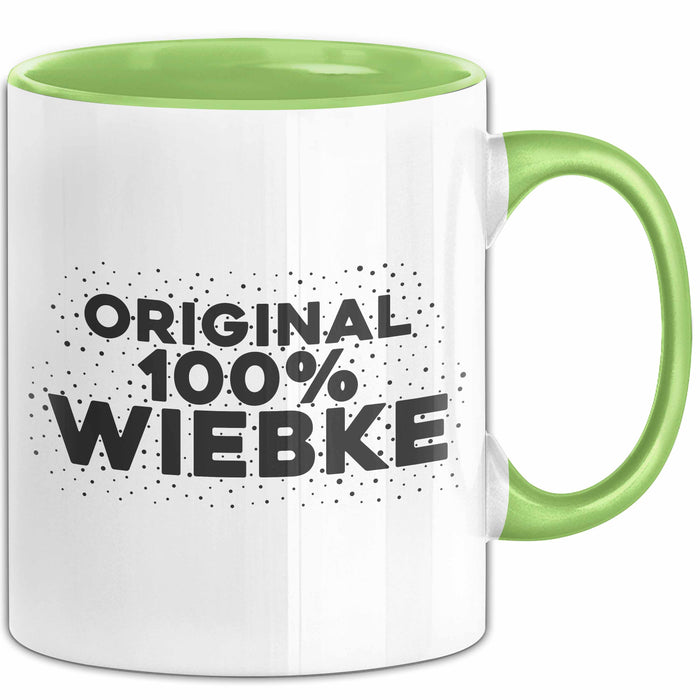 Wiebke Tasse Original 100% Wiebke Geschenk Grün Trendation