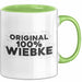 Wiebke Tasse Original 100% Wiebke Geschenk Grün Trendation