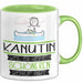 Kanutin Weil Es Keinen Schöneren Beruf Gibt Tasse Geschenk für Eine Kanutin Lustig Grün Trendation