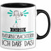 Geschenk für Naturbeobachterin Tasse Lustige Geschenkidee Geburtstag Ich Bin Naturbeobachterin Ich Darf Das Trendation