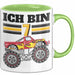 7. Geburtstag Geschenk Tasse Becher Jungs Trucks Geburtstagsgeschenk Ich Bin 7 Grün Trendation