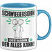 Schwiegersohn Tasse Geschenk für Schwiegersohn Der Mann Der Alles Kann Geschenkidee zum Geburtstag Blau Trendation