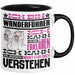 Wanderführer Geschenk Kaffee-Tasse Geschenkidee für Wanderführer Ich Bin Wanderführer Ich Kann Es Dir Erklären Jedoch Nicht Für Dich Verstehen Spruch Lustig Schwarz Trendation
