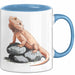 Reptil Bartagame Tasse Geschenk Lustige Geschenkidee Spruch Blau Trendation