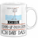 Geschenk für Stand-Up-Paddlerin Tasse Lustige Geschenkidee Geburtstag Ich Bin Stand-Up-Paddlerin Ich Darf Das Weiß Trendation