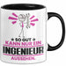 Ingenieur Geschenk Tasse So Gut Kann Nur Ein Ingenieur Aussehen Geschenkidee Kaffee-Becher Schwarz Trendation