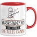 Musikstudentin Geschenk Tasse Becher Die Frau Die Allen Kann Geschenkidee für eine Musikstudentin Lustig Rot Trendation