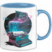 Sci Fi Autor Tasse Geschenkidee für Zukunftswelten Blau Trendation