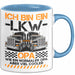Lkw Fahrer Trucker Tasse Geschenk Lustige Geschenkidee Spruch Ich Bin Ein Lkw Fahrender Opa Blau Trendation