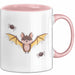 Vampir Fledermaus Halloween Feier Tasse Geschenk Lustige Geschenkidee Spruch Rosa Trendation