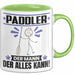 Paddler Tasse Geschenk für Paddler Der Mann Der Alles Kann Geschenkidee zum Geburtstag Grün Trendation