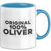 Oliver Tasse Original 100% Oliver Geschenk Blau Trendation
