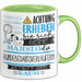 Hundebedarfsverkäuferin Tasse Geschenk Lustiger Spruch Bitte Erheben Sie Sich Seine Majestät Die Hundebedarfsverkäuferin Betritt Den Raum Grün Trendation