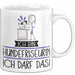 Geschenk für Hundefriseurin Tasse Lustige Geschenkidee Geburtstag Ich Bin Hundefriseurin Ich Darf Das Weiß Trendation