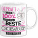 Beste Chorsängerin Der Welt Tasse Geschenk für Eine Chorsängerin Geprüft Und Sicher Geschenkidee Geburtstag Weihnachten Weiß Trendation