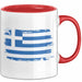 Griechenland Tasse Geschenk Grieche Flagge Kaffee-Becher Rot Trendation