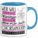 Chorsängerin Tasse Geschenk Spruch Wer Will Schon Prinzessin Sein Wenn Man Auch Chorsängerin Sein Kann Blau Trendation