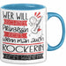 Rockerin Tasse Geschenk Spruch Wer Will Schon Prinzessin Sein Wenn Man Auch Rockerin Sein Kann Blau Trendation