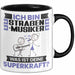 Straßenmusiker Tasse Geschenk für Straßenmusiker Geburtstag Lustiger Spruch Kaffee-Becher Was Ist Deine Superkraft Schwarz Trendation