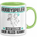 Rugbyspieler Tasse Geschenk für Rugbyspieler Der Mann Der Alles Kann Geschenkidee zum Geburtstag Grün Trendation