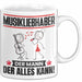 Musikliebhaber Tasse Geschenk für Musikliebhaber Der Mann Der Alles Kann Geschenkidee zum Geburtstag Weiß Trendation