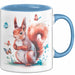 Eichhörnchen Tierliebhaber Tasse Geschenk Lustige Geschenkidee Spruch Blau Trendation