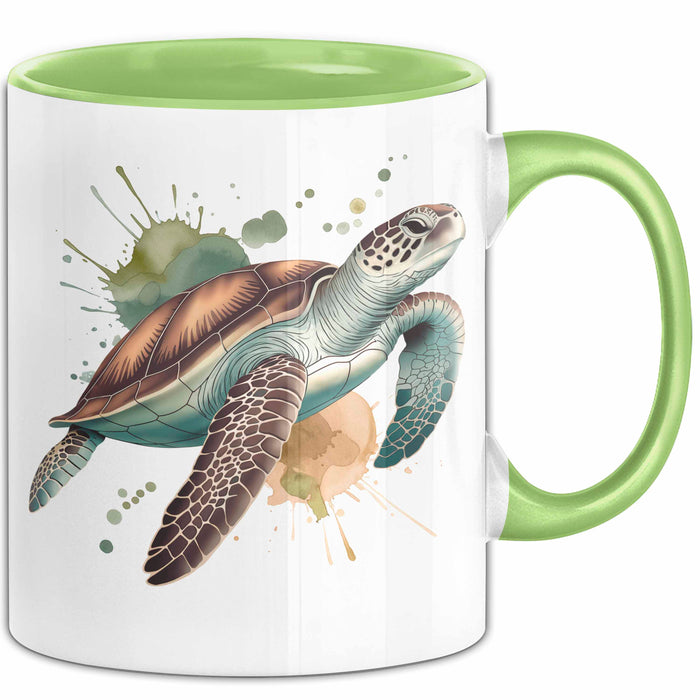 Schildkröte Tierliebhaber Tasse Geschenk Lustige Geschenkidee Spruch Trendation