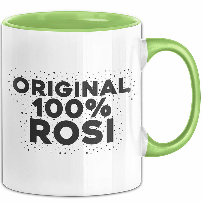Rosi Tasse Original 100% Rosi Geschenk Grün Trendation