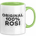 Rosi Tasse Original 100% Rosi Geschenk Grün Trendation