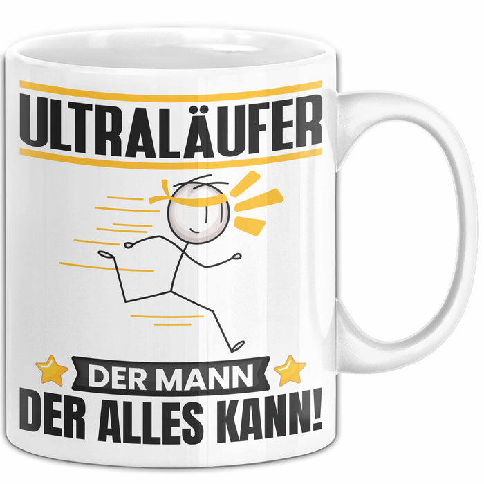 Ultraläufer Tasse Geschenk für Ultraläufer Der Mann Der Alles Kann Geschenkidee zum Geburtstag Weiß Trendation