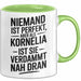Kornelia Tasse Geschenk Niemand Ist Perfekt Kornelia Verdammt Nah Dran Geschenkidee Grün Trendation