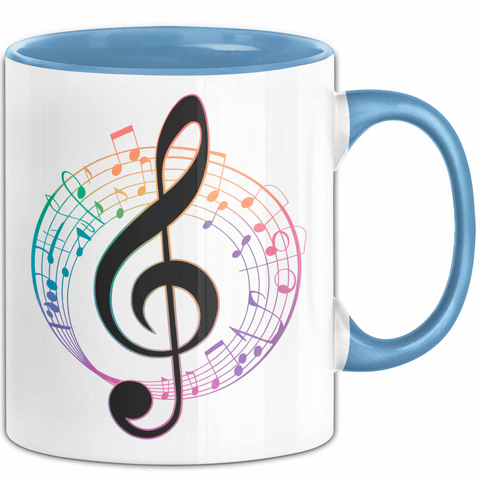 Musikliebhaber Musiker Tasse Geschenk Lustige Geschenkidee Spruch Blau Trendation