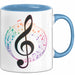 Musikliebhaber Musiker Tasse Geschenk Lustige Geschenkidee Spruch Blau Trendation