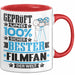 Filmfan Geschenk Lustiger Spruch für Filmfan Geschenkidee Bester Filmfan Der Welt Rot Trendation