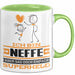 Neffe Geschenk Tasse Ich Bin Neffe Aber Sag Doch Einfach Superheld Lustige Geschenkdiee für Neffe Kaffee-Becher Grün Trendation