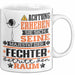 Fechter Geschenk Tasse Lustiger Spruch Erheben Sie Sich Der Fechter Betritt den Raum Weiß Trendation