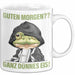 Sarkasmus Tasse Geschenk Lustiger Spruch Guten Morgen Ganz Dünnes Eis Frosch Becher Weiß Trendation