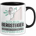 Bergsteiger Geschenk Tasse Ich Bin Bergsteiger Aber Sag Doch Einfach Superheld Lustige Geschenkdiee für Bergsteiger Kaffee-Becher Schwarz Trendation
