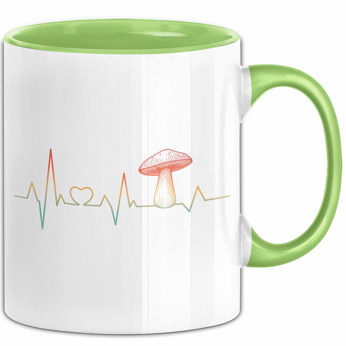Pilzsammler Tasse Geschenk Pilze Sammeln Geschenkidee Grün Trendation