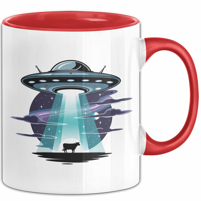 Sci Fi Liebhaber Tasse Geschenkidee für Science Fiction Fans Rot Trendation
